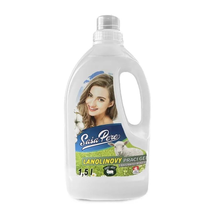 Obrázek k výrobku 6307 - Lanolinový prací gel s bavlníkovým olejem 1,5L