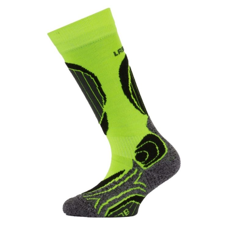 Obrázek k výrobku 7457 - Lasting dětské merino lyžařské ponožky SJB neon zelené