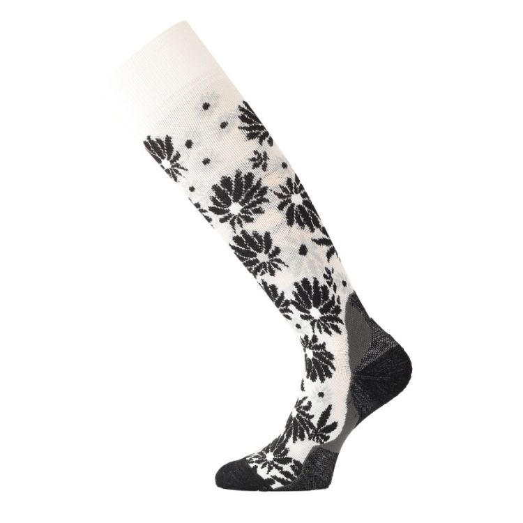 Obrázek k výrobku 7529 - Lasting merino lyžařské podkolenky SDD bíločerné