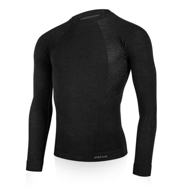 Obrázek k výrobku 7539 - Lasting pánské merino triko MAPOL černé