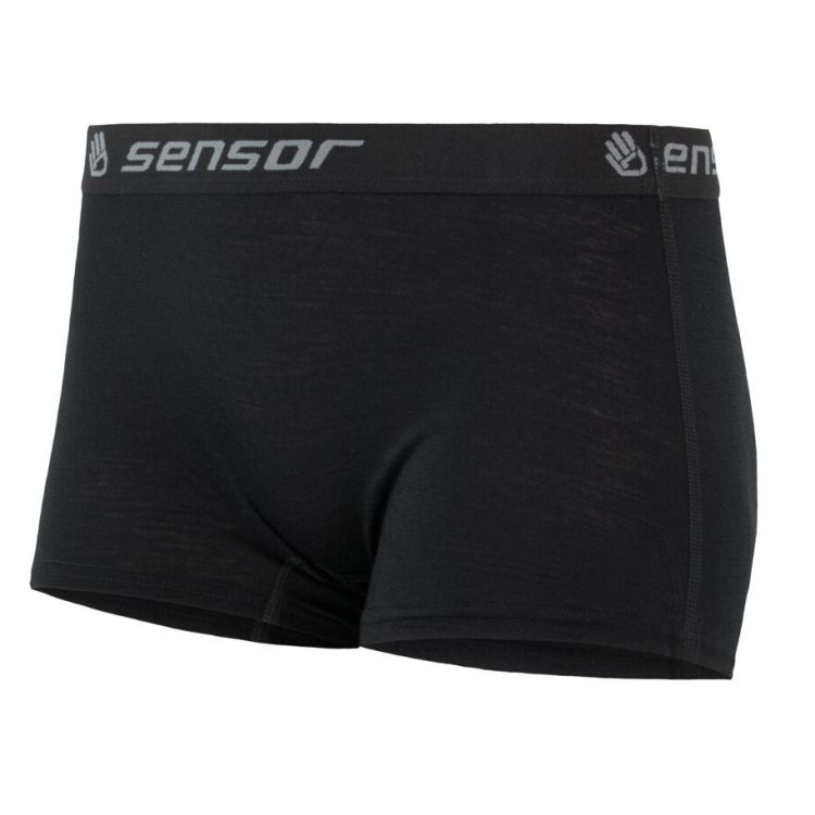 Obrázek k výrobku 6497 - SENSOR MERINO ACTIVE dámské kalhotky s nohavičkou černá