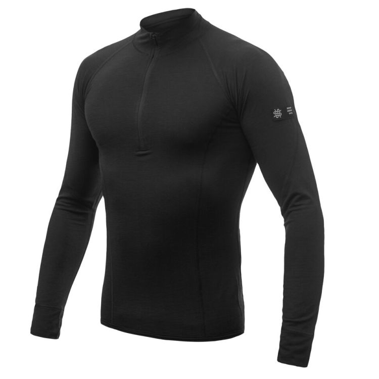 Obrázek k výrobku 6420 - SENSOR MERINO ACTIVE pánské triko dl.rukáv stoják zip černá