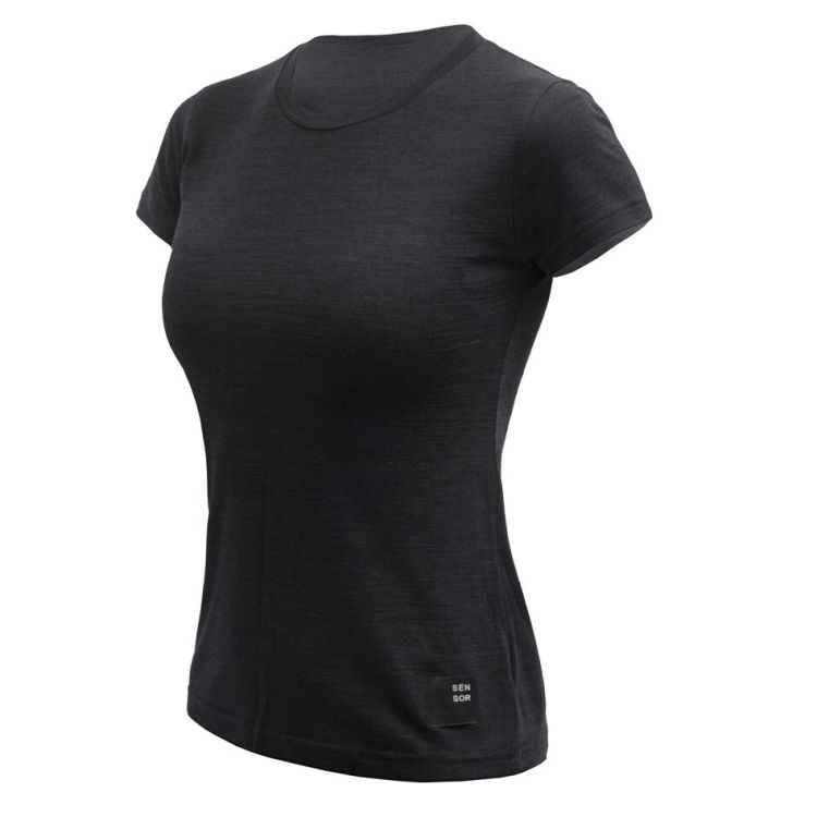 Obrázek k výrobku 6156 - SENSOR MERINO CORDURA dámské triko kr.rukáv černá