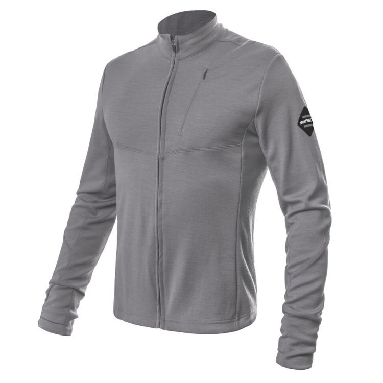 Obrázek k výrobku 7061 - SENSOR MERINO Upper pánská mikina celozip šedá