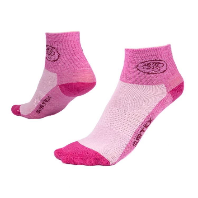 Obrázek k výrobku 3332 - Tenké ponožky SURTEX pro děti 50Merino růžové