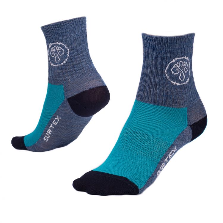 Obrázek k výrobku 3346 - Tenké ponožky SURTEX pro děti 50Merino tmavě modré