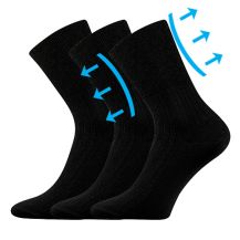 Obrázek k výrobku 5582 - Boma ponožky ZDRAVOTNÍ černé 3-pack