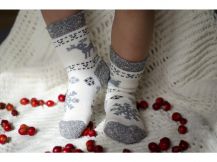 Obrázek k výrobku 2489 - Dětské vlněné ponožky Jelen