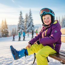 Obrázek k výrobku 7468 - Lasting dětské merino lyžařské ponožky SJB modré