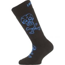 Obrázek k výrobku 3532 - Lasting dětské merino lyžařské ponožky SJC černomodré