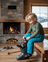 Obrázek k výrobku 7508 - Lasting dětské merino lyžařské ponožky SJE 946