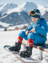 Obrázek k výrobku 7494 - Lasting dětské merino lyžařské ponožky SJT červené