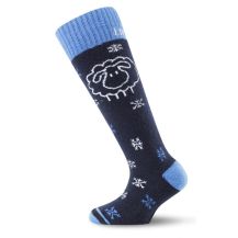 Obrázek k výrobku 5221 - Lasting dětské merino lyžařské ponožky SJW černomodré