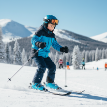 Obrázek k výrobku 7450 - Lasting dětské merino lyžařské ponožky SJW černomodré