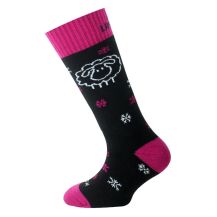 Obrázek k výrobku 7435 - Lasting dětské merino lyžařské ponožky SJW černorůžové