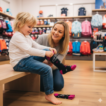 Obrázek k výrobku 7435 - Lasting dětské merino lyžařské ponožky SJW černorůžové