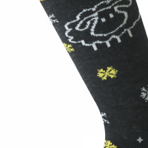 Obrázek k výrobku 7443 - Lasting dětské merino lyžařské ponožky SJW černožluté