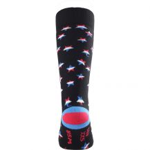 Obrázek k výrobku 3544 - Lasting dětské merino lyžařské ponožky WSA černé