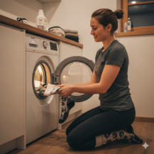 Obrázek k výrobku 7529 - Lasting merino lyžařské podkolenky SDD bíločerné