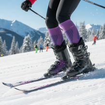 Obrázek k výrobku 7349 - Lasting merino lyžařské podkolenky SWH fialové