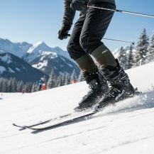 Obrázek k výrobku 7340 - Lasting merino lyžařské podkolenky SWH zelené