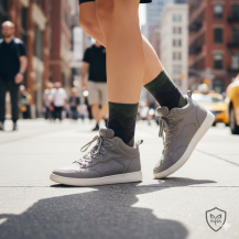 Obrázek k výrobku 7485 - Lasting merino ponožky FWN zelenočerné