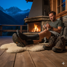 Obrázek k výrobku 7313 - Lasting merino ponožky WHI černohnědé