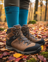 Obrázek k výrobku 7295 - Lasting merino ponožky WHI modré