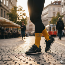 Obrázek k výrobku 7331 - Lasting merino ponožky WHI žluté