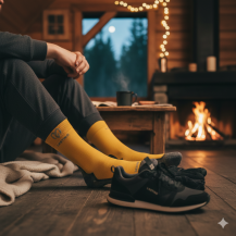 Obrázek k výrobku 7331 - Lasting merino ponožky WHI žluté