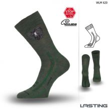 Obrázek k výrobku 2518 - Lasting merino ponožky WLM zelené