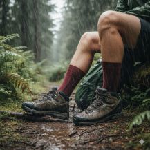 Obrázek k výrobku 7385 - Lasting merino ponožky WLS vínové