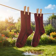 Obrázek k výrobku 7385 - Lasting merino ponožky WLS vínové