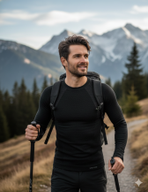 Obrázek k výrobku 7539 - Lasting pánské merino triko MAPOL černé