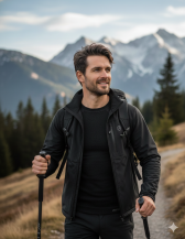 Obrázek k výrobku 7539 - Lasting pánské merino triko MAPOL černé