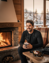 Obrázek k výrobku 7539 - Lasting pánské merino triko MAPOL černé