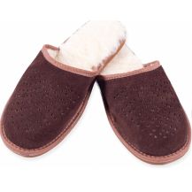 Obrázek k výrobku 2458 - Pánské kožené pantofle s vlnou