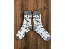 Obrázek k výrobku 2316 - Ponožky vlněné Jelen