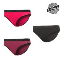 Obrázek k výrobku 6588 - SENSOR DOUBLE FACE 3-PACK dámské kalhotky černá/lilla/magenta