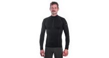 Obrázek k výrobku 6420 - SENSOR MERINO ACTIVE pánské triko dl.rukáv stoják zip černá