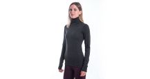 Obrázek k výrobku 6980 - SENSOR MERINO Bold dámské triko dl.rukáv roll neck anthracite gray