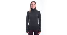 Obrázek k výrobku 6980 - SENSOR MERINO Bold dámské triko dl.rukáv roll neck anthracite gray