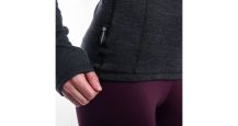 Obrázek k výrobku 6980 - SENSOR MERINO Bold dámské triko dl.rukáv roll neck anthracite gray