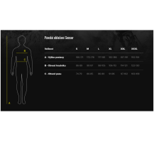 Obrázek k výrobku 7414 - SENSOR MERINO DF pánská kombinéza černá