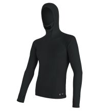 Obrázek k výrobku 7029 - SENSOR MERINO DF pánské triko dl.rukáv s kapucí černá