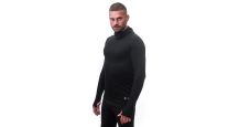 Obrázek k výrobku 7029 - SENSOR MERINO DF pánské triko dl.rukáv s kapucí černá
