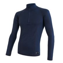 Obrázek k výrobku 6707 - SENSOR MERINO DF pánské triko dl.rukáv zip deep blue
