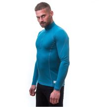 Obrázek k výrobku 5079 - Sensor Merino DF pánské triko dl.rukáv zip modrá