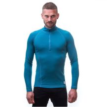 Obrázek k výrobku 5079 - Sensor Merino DF pánské triko dl.rukáv zip modrá