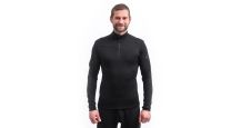 Obrázek k výrobku 7006 - SENSOR MERINO Extreme Up pánská mikina dl. rukáv zip černá